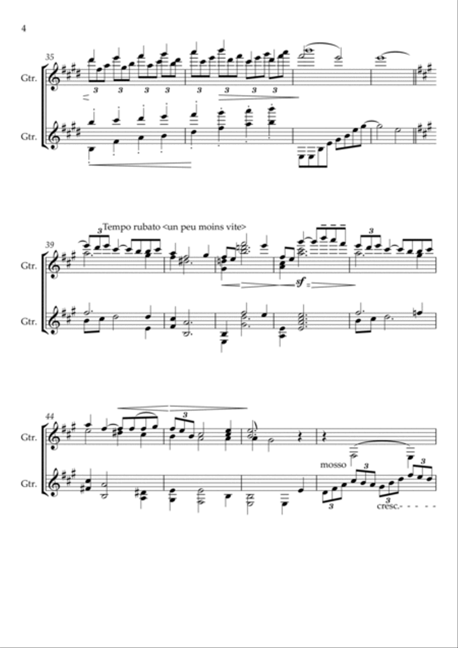 Premiere Arabesque (Guitar Duet) Guitar Ensemble scores gallery preview page 4