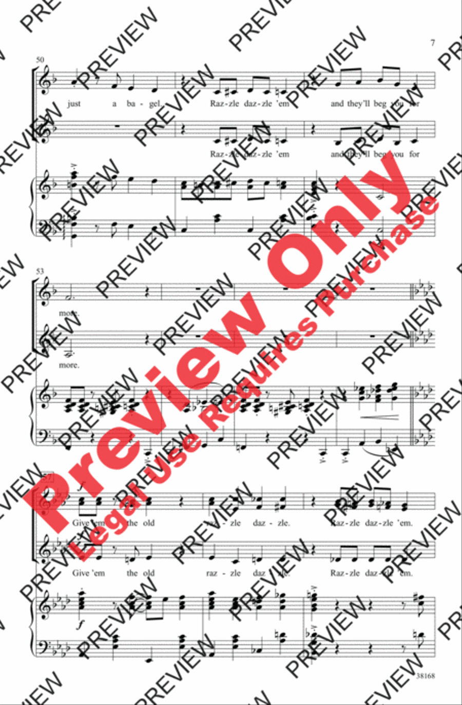 Razzle Dazzle Razzle Dazzle Women's Choir scores gallery preview page 7
