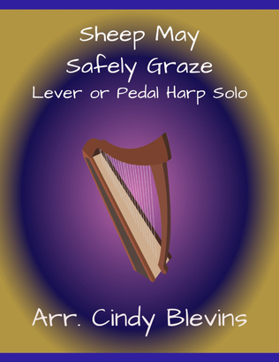Book cover for Sheep May Safely Graze, for Lever or Pedal Harp