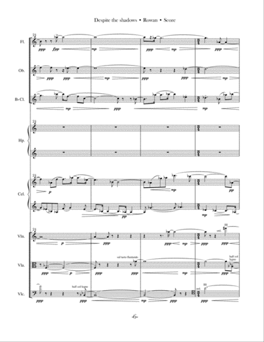 Despite the Shadows Large Ensemble scores gallery preview page 6