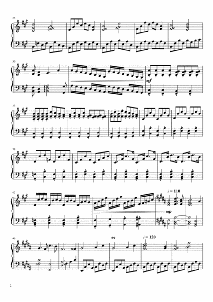 L'océan L'océan Piano Solo scores gallery preview page 2