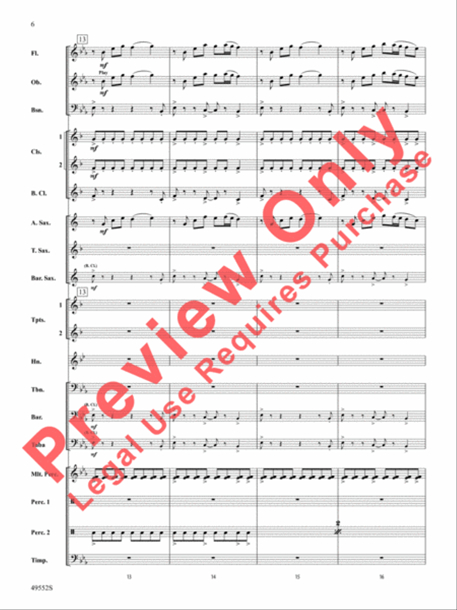 Dance of the Garden Gnomes Concert Band scores gallery preview page 7