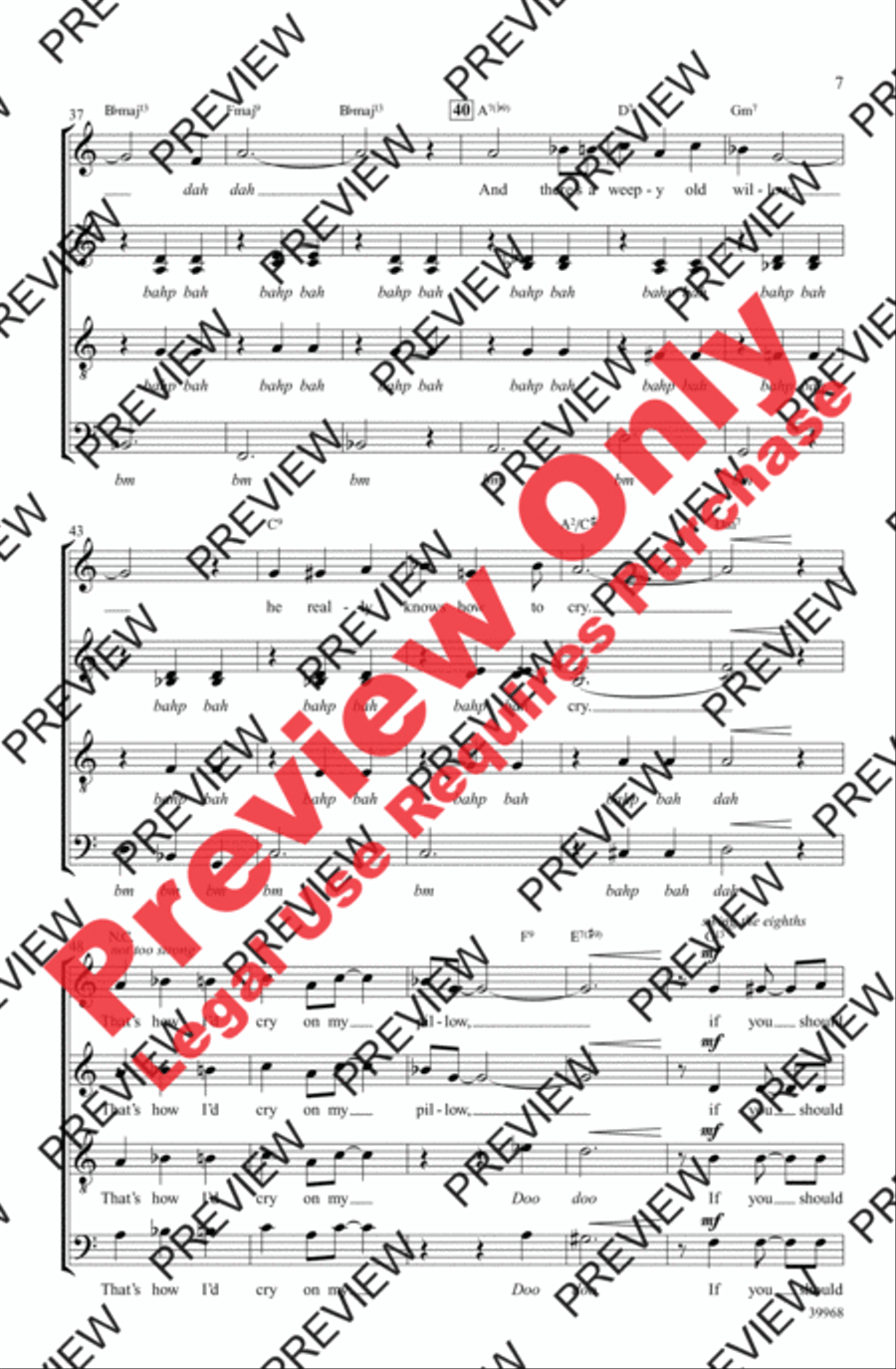 Lullaby of Birdland Lullaby of Birdland 4-Part scores gallery preview page 16