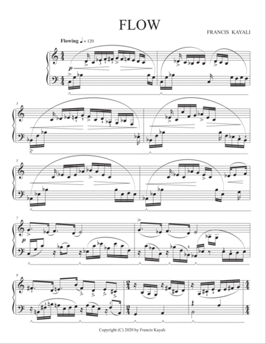 Flow - Piano Solo Piano Solo scores gallery preview page 3