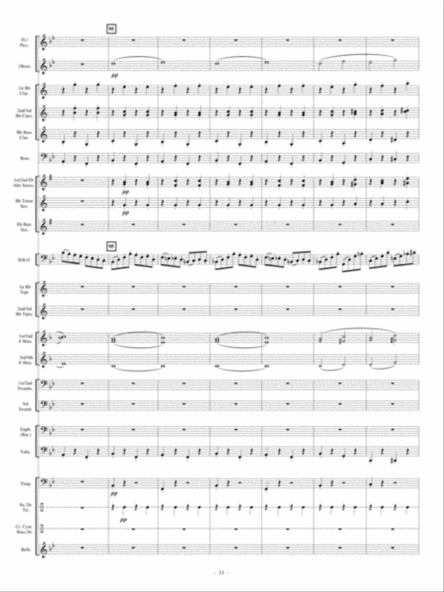 The Old Grumbly Bear The Old Grumbly Bear Concert Band scores gallery preview page 12