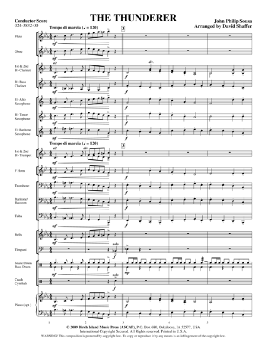 The Thunderer Concert Band scores gallery preview page 2