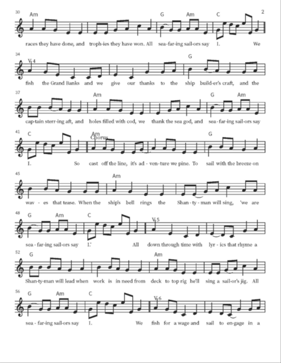 Sailors Say I Piano scores gallery preview page 2