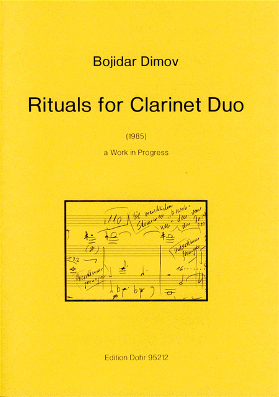 Rituals for Clarinet Duo (1985) -a work in progress- Clarinet Duet scores gallery preview page 1