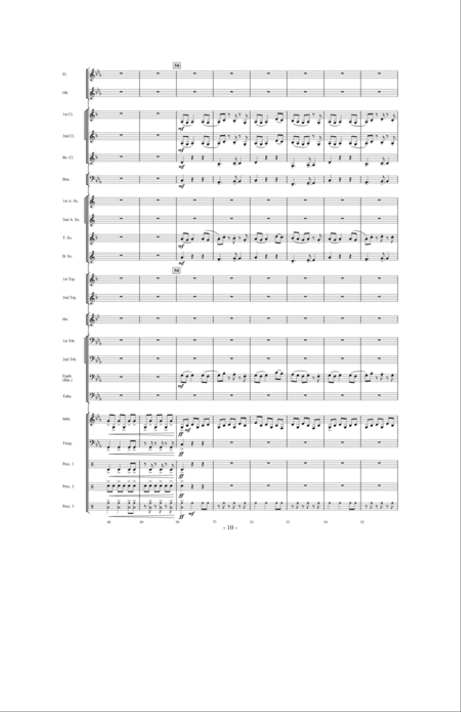 Invocation and African Dance Concert Band scores gallery preview page 9