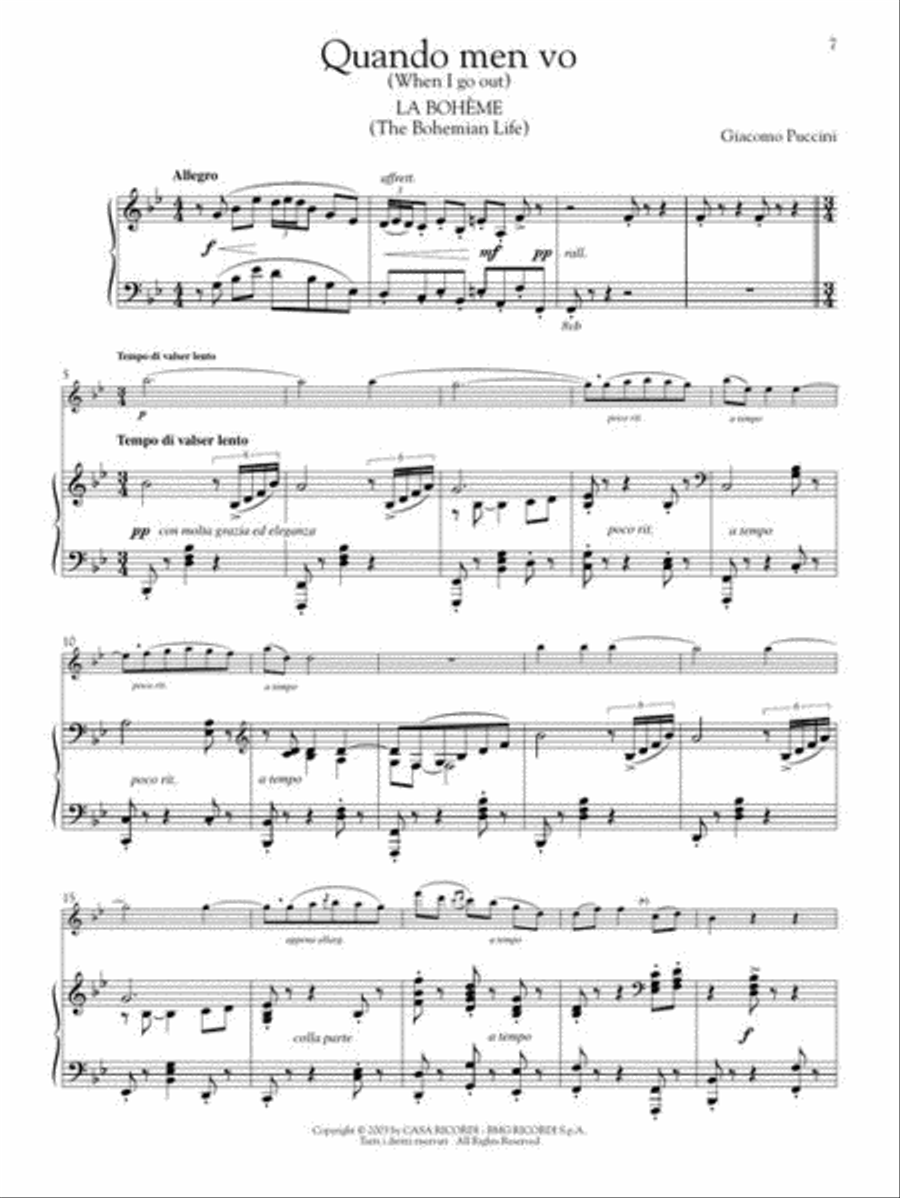 Play Puccini Play Puccini Flute Solo scores gallery preview page 5