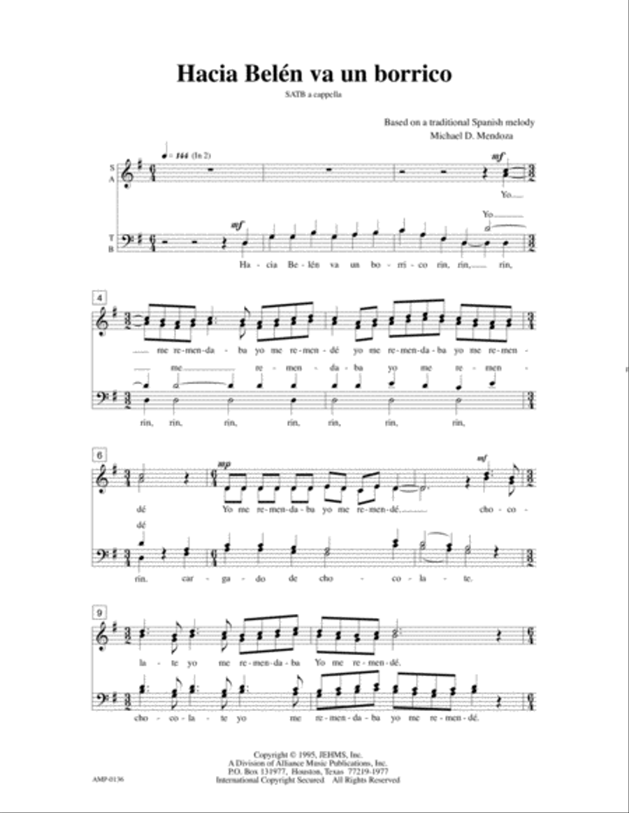 Hacia Belen va un borrico 4-Part scores gallery preview page 2