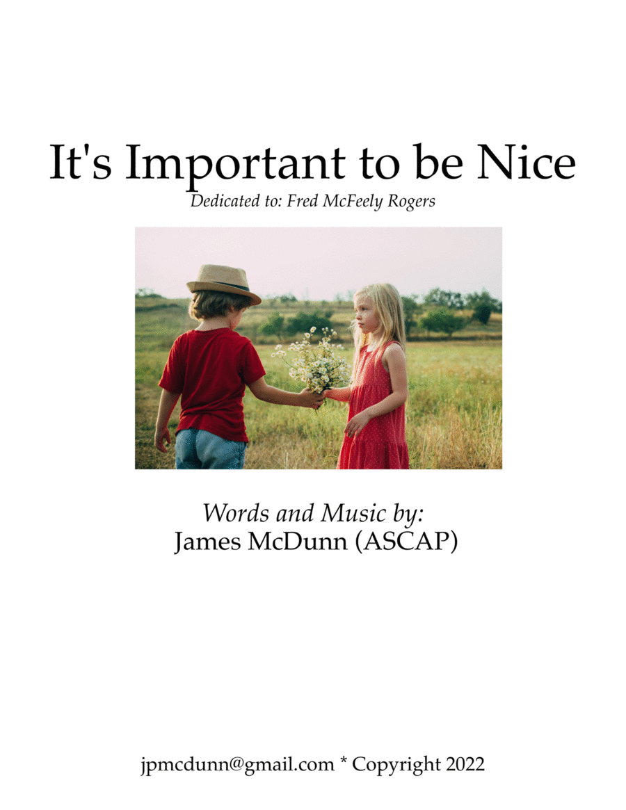 It is Important to be Nice