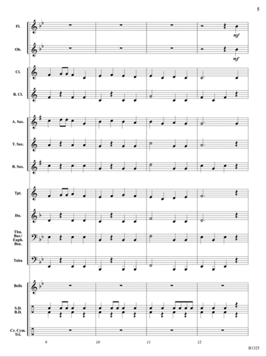 Synergy March: Score Concert Band scores gallery preview page 5