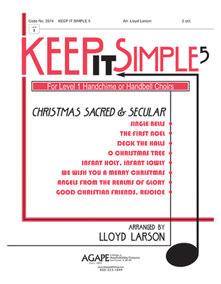 Book cover for Keep It Simple 5 (Christmas Sacred and Secular)