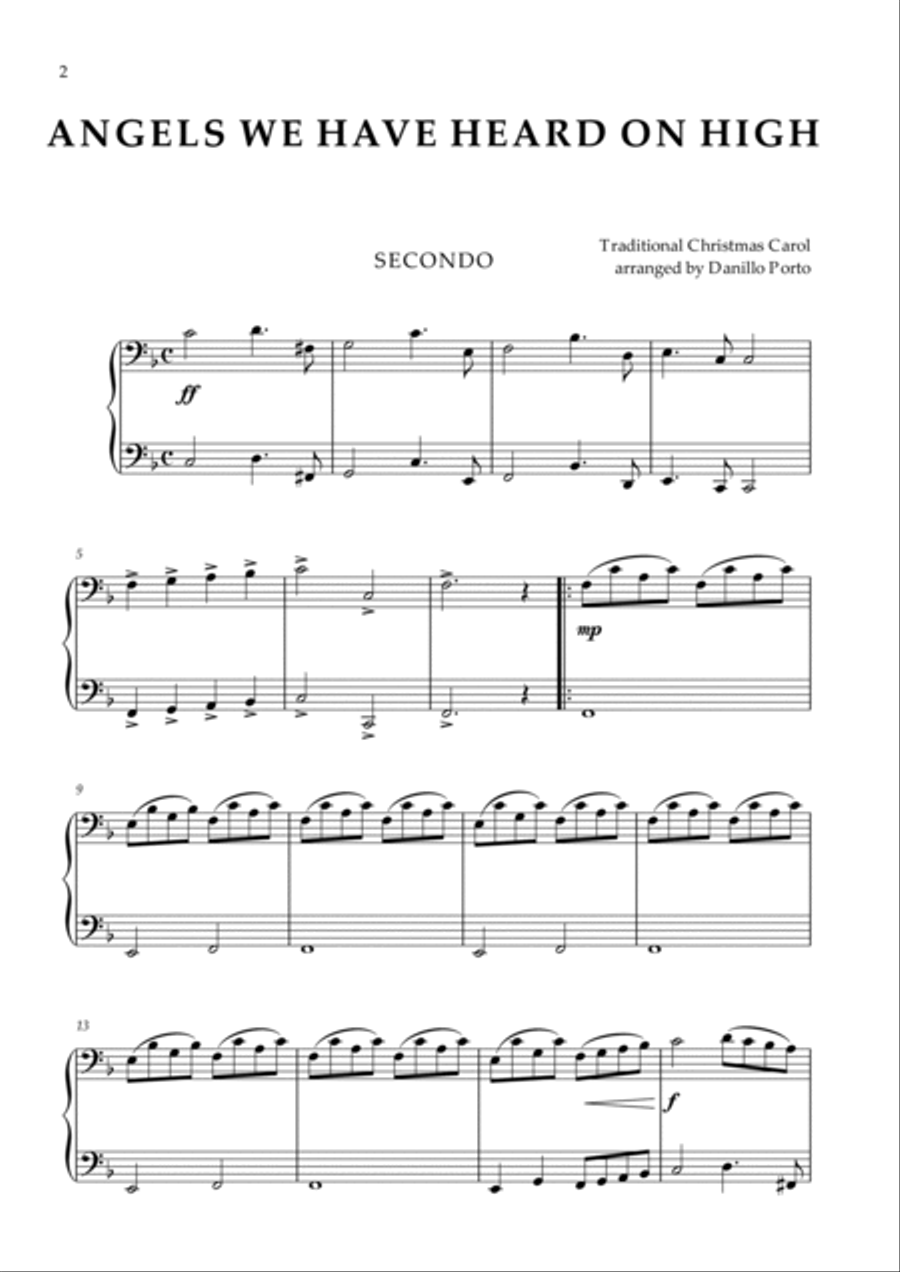 10 Christmas Songs - Piano Four Hands 1 Piano, 4-Hands scores gallery preview page 3