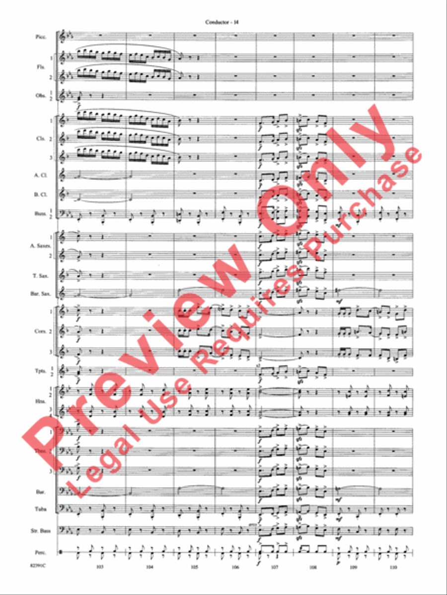 Bugler's Holiday Bugler's Holiday Concert Band scores gallery preview page 17