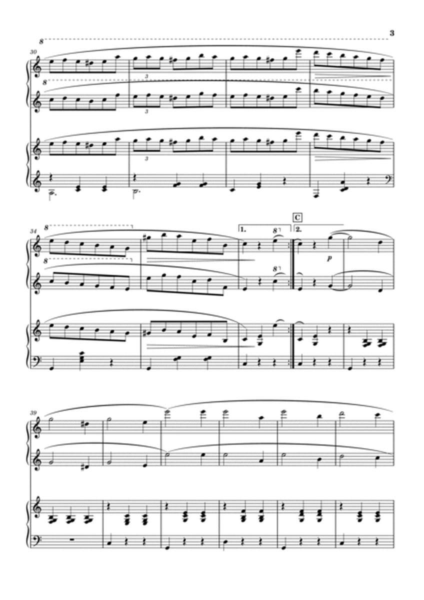 "Valse op.64-1" (Cdur) Piano four hands