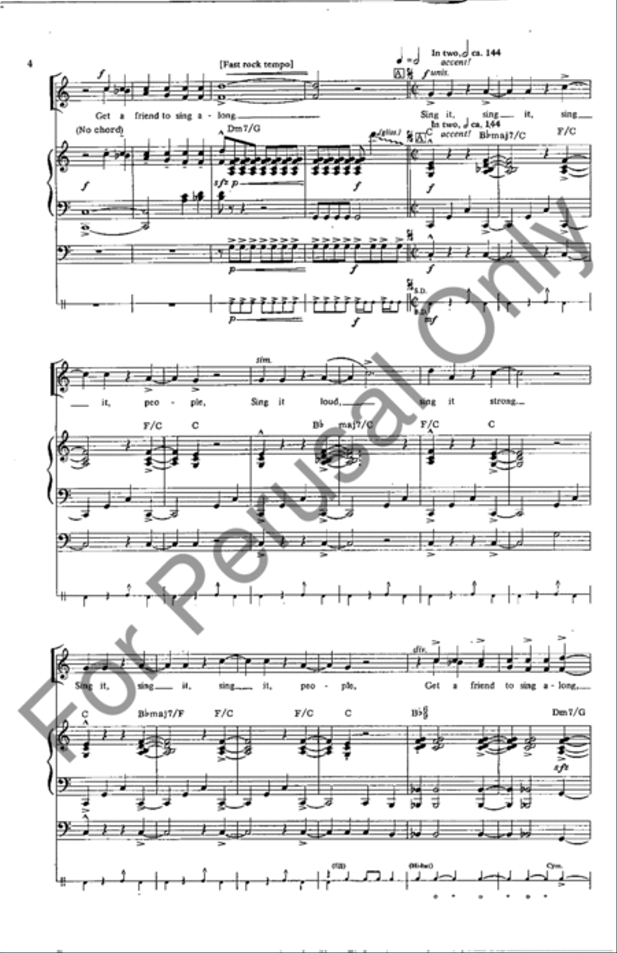 Sing It! Sing It! SA scores gallery preview page 3