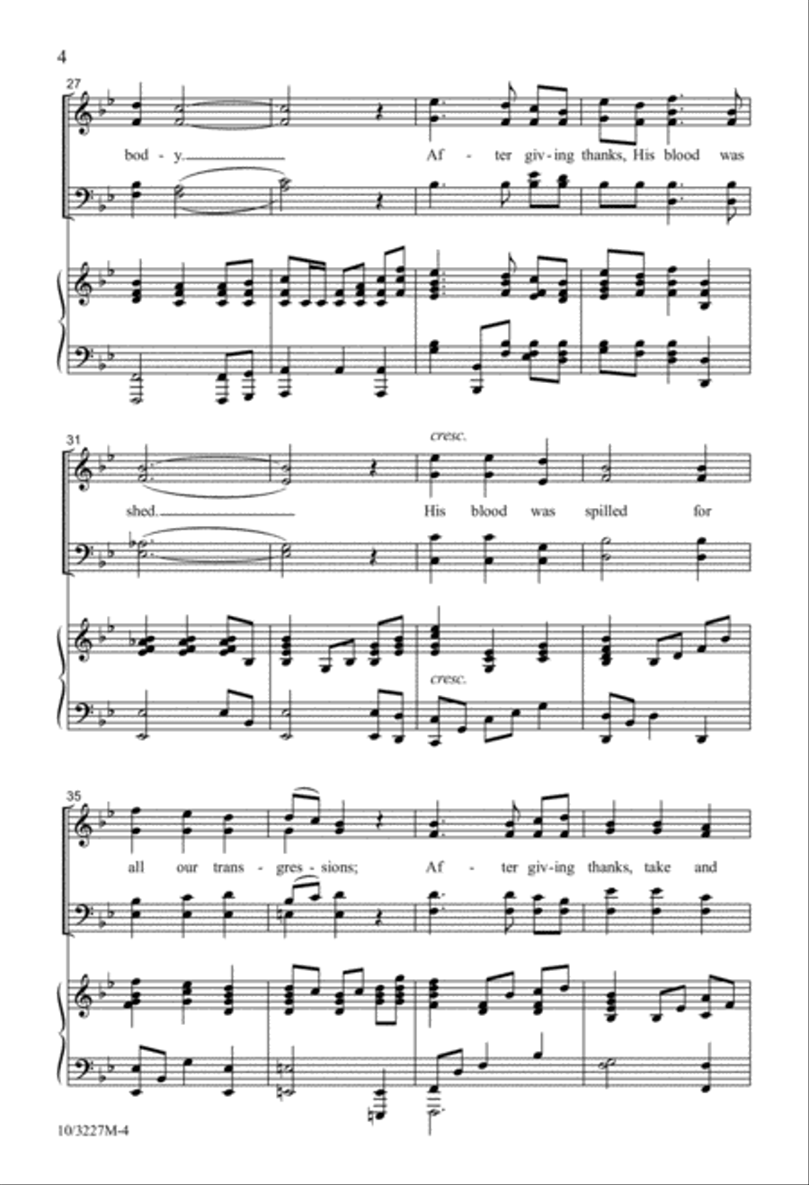 After Giving Thanks, Remember Me 4-Part scores gallery preview page 4