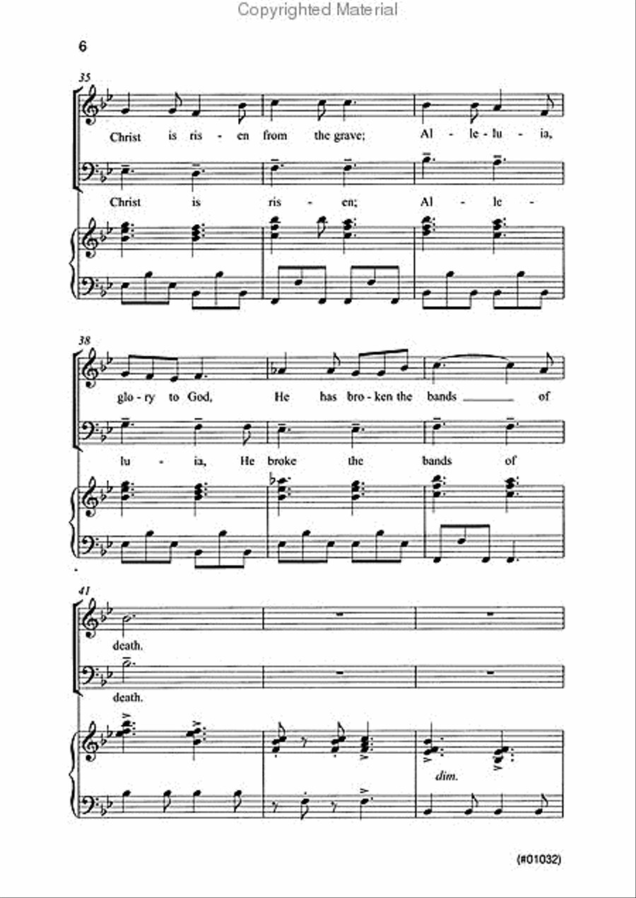 Easter Opener (Oh Come unto the Lord) - SSATB SSATB scores gallery preview page 3