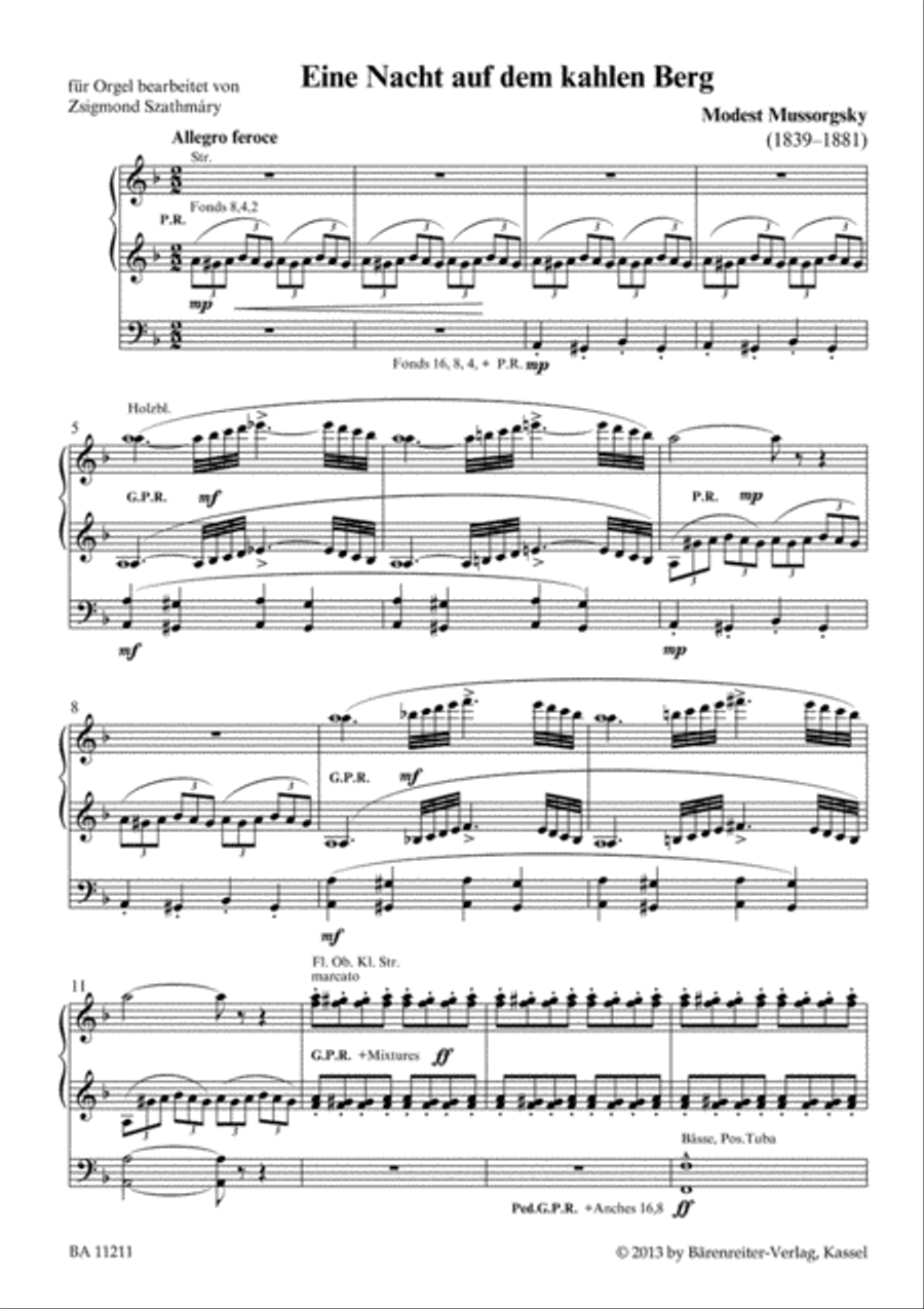 Night on Bald Mountain Organ scores gallery preview page 2