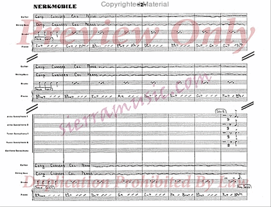 Nerkmobile Nerkmobile Jazz Ensemble scores gallery preview page 3