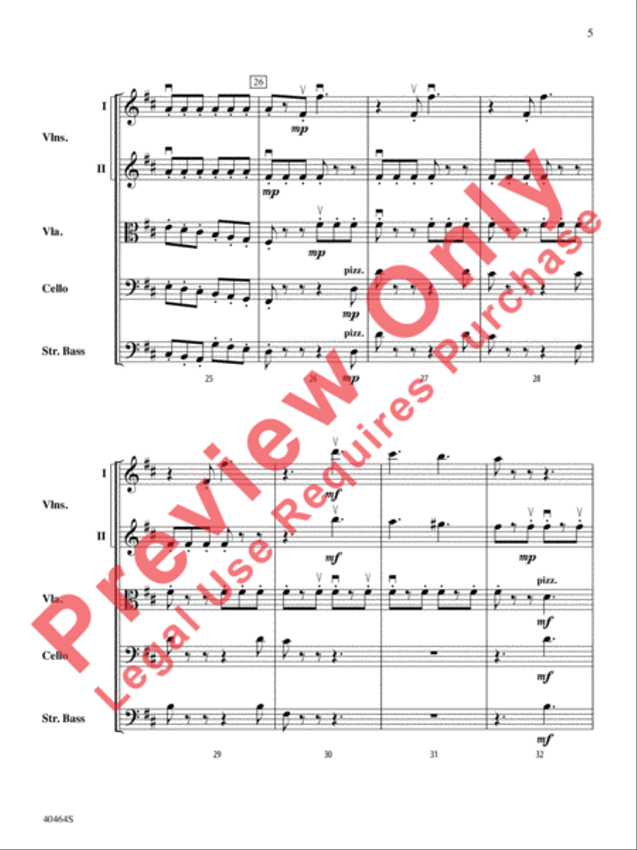 Allegro Giocoso Allegro Giocoso String Orchestra scores gallery preview page 6