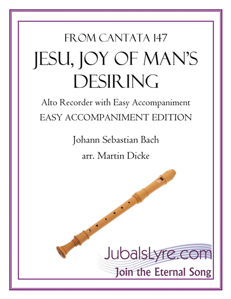 Jesu, Joy of Man’s Desiring (Alto Recorder with Easy Accompaniment) image number null