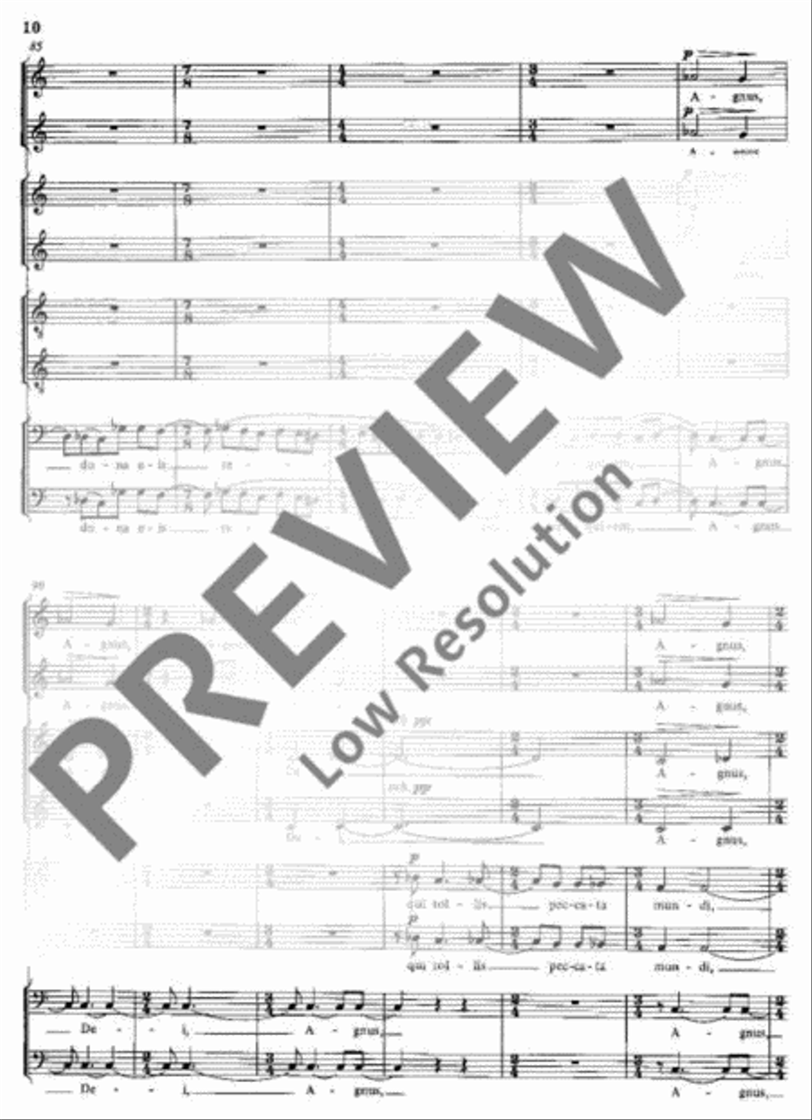 Agnus Dei Divisi scores gallery preview page 11