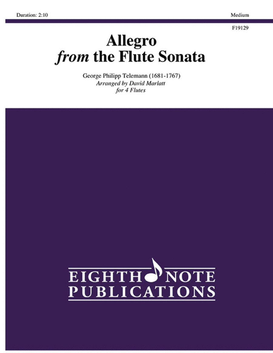 Allegro Flute Quartet scores gallery preview page 1