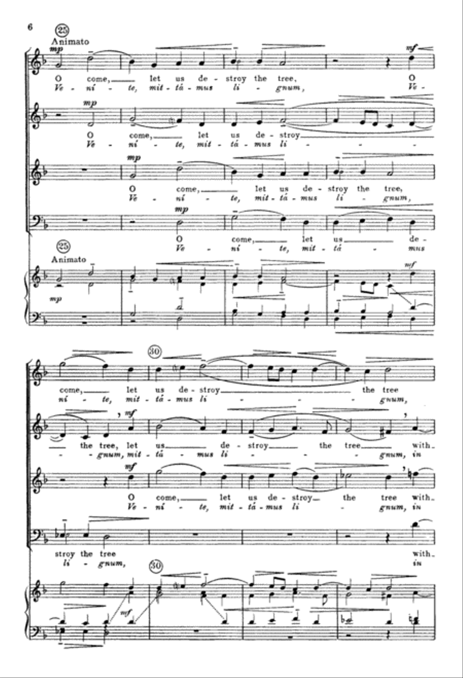 I Was Like an Innocent Lamb (Eram quasi agnus) 4-Part scores gallery preview page 6