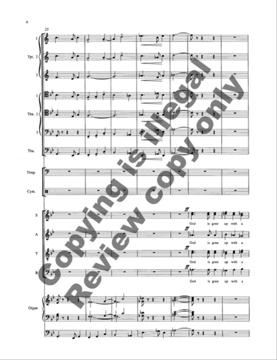 O Clap Your Hands (Brass & Percussion Full Score & Parts)