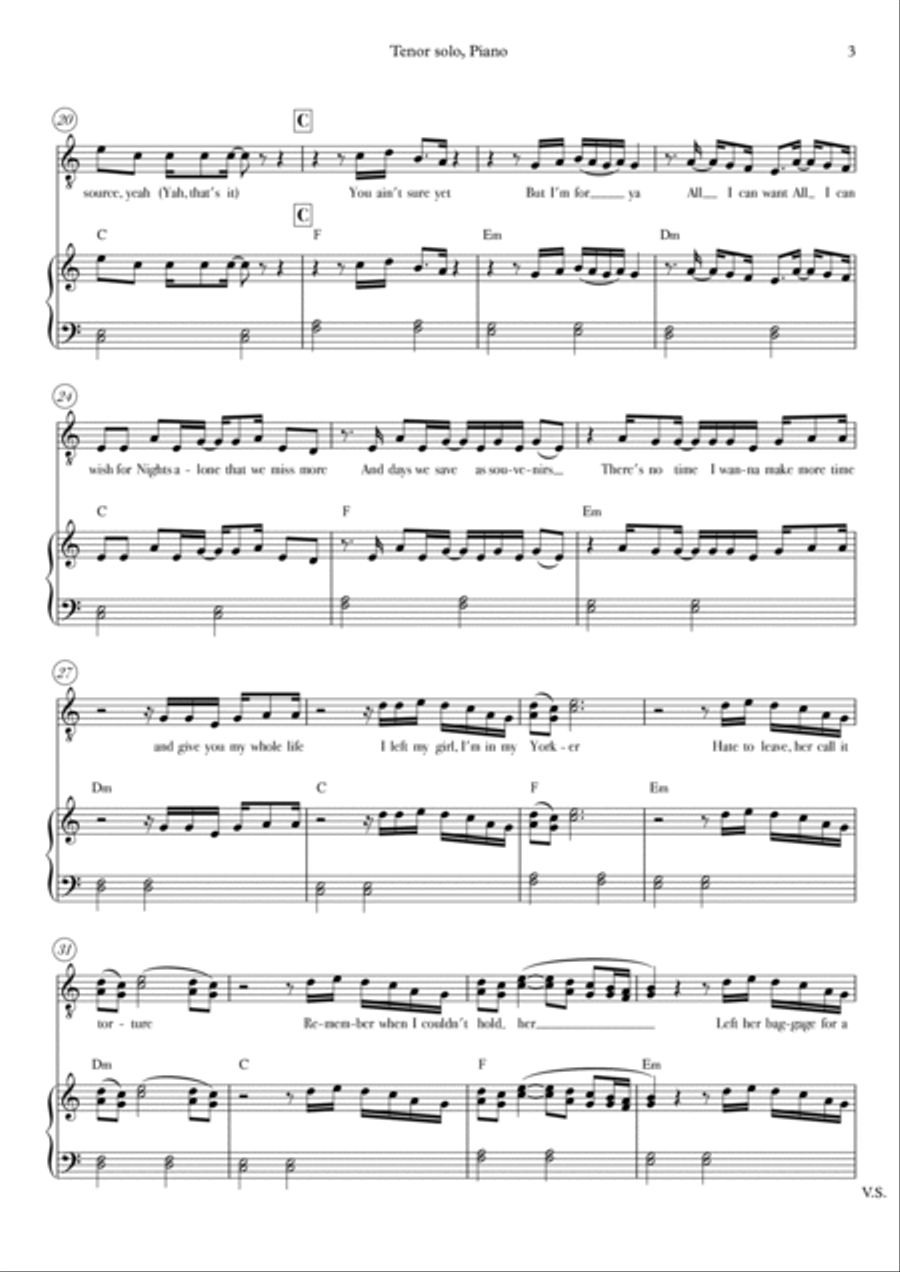 Peaches Piano, Vocal, Guitar scores gallery preview page 3