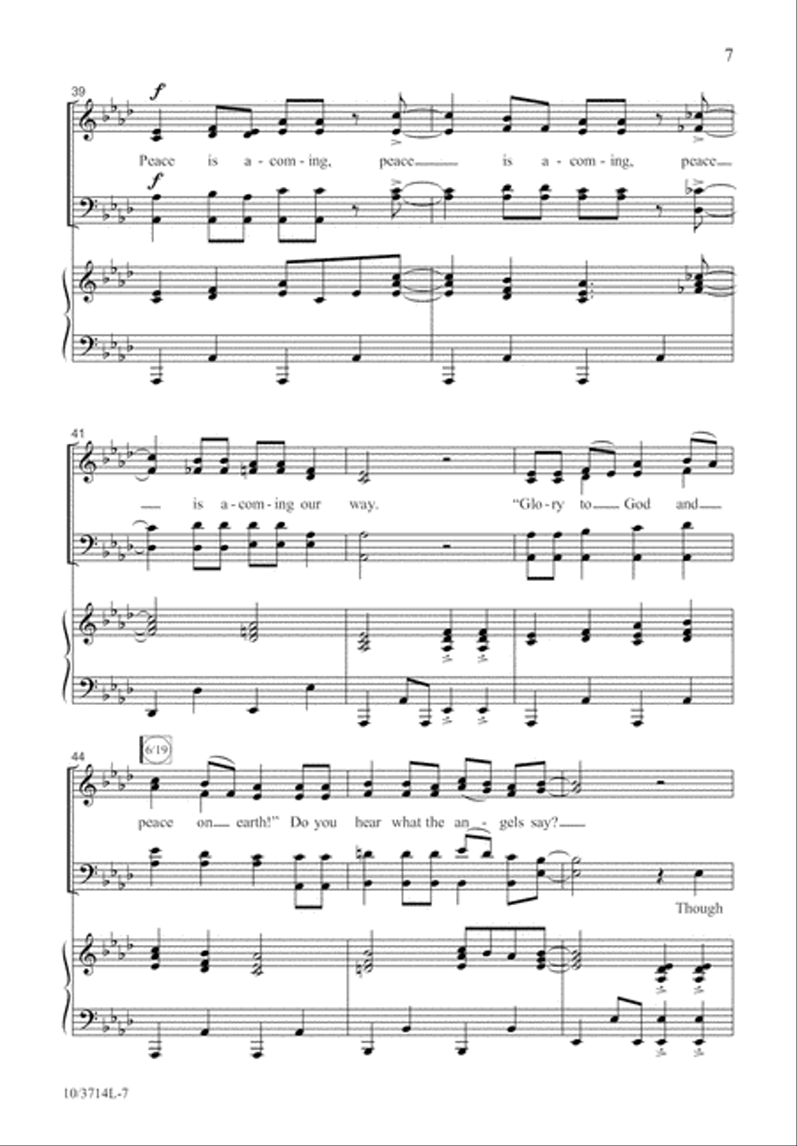 Glory Is A-Coming Our Way 4-Part scores gallery preview page 7