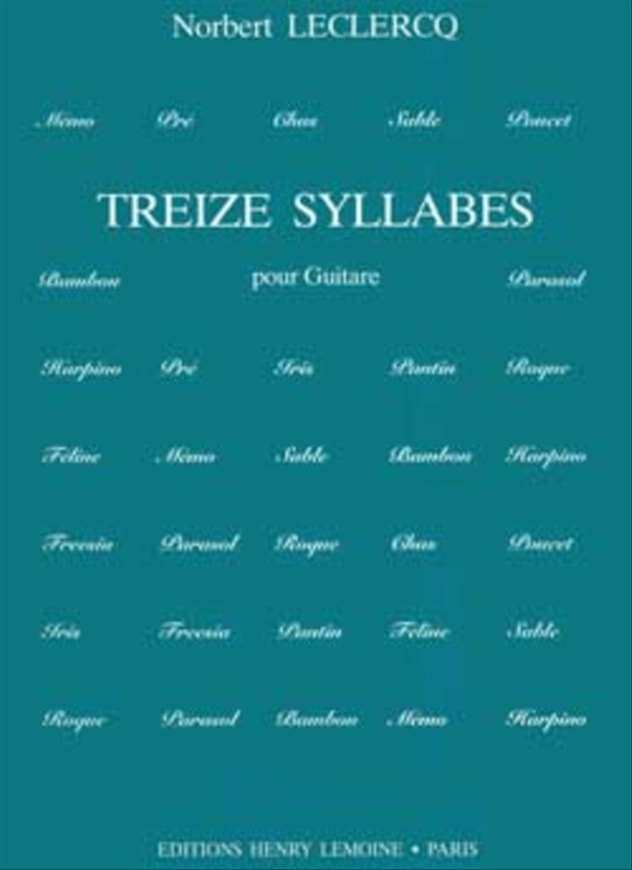Syllabes (13) Acoustic Guitar scores gallery preview page 1