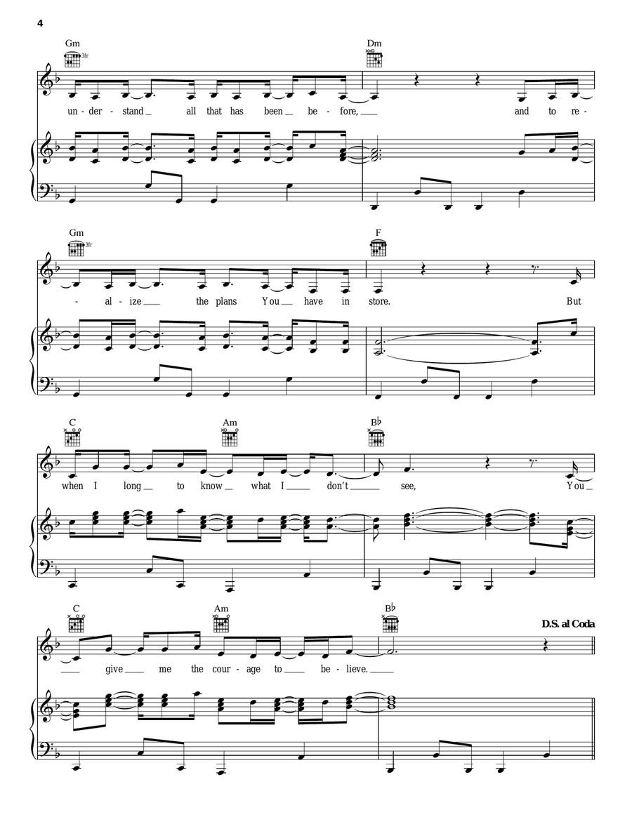 Wonderful Wonder Wonderful Wonder Piano, Vocal, Guitar scores gallery preview page 4