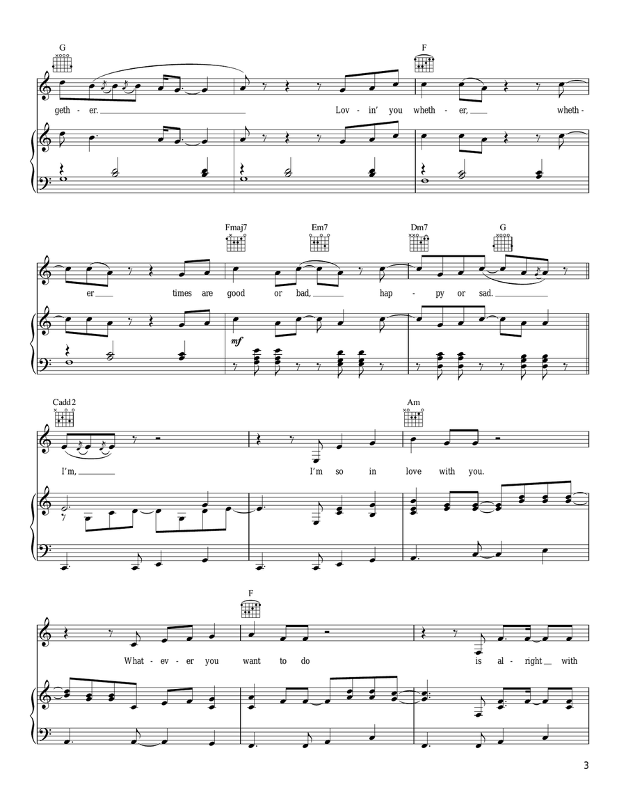 Let's Stay Together Piano, Vocal, Guitar scores gallery preview page 3