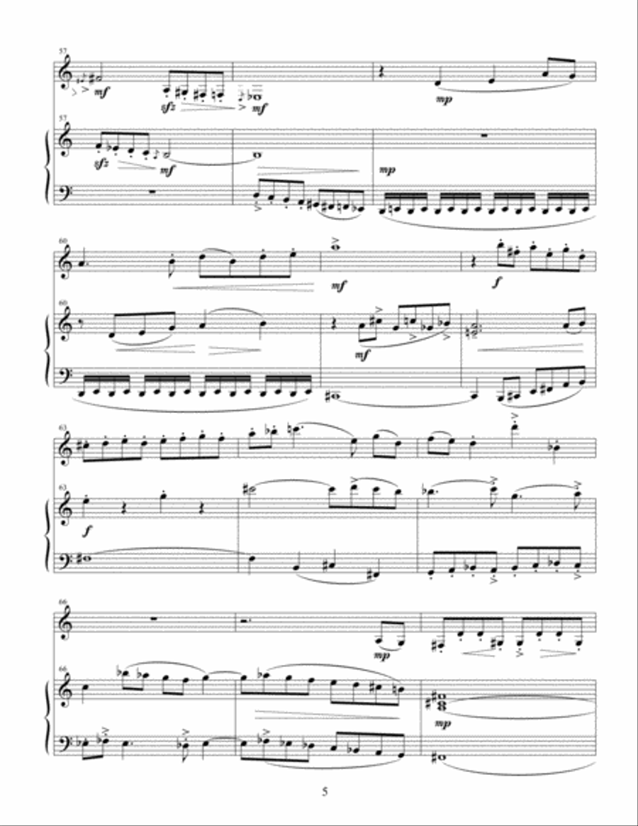 Explorations for Clarinet and Piano [Score and Part] Clarinet Solo scores gallery preview page 5