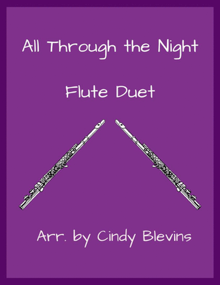 Book cover for All Through the Night, Flute Duet