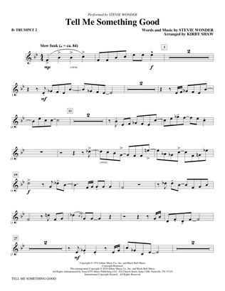 Tell Me Something Good (arr. Kirby Shaw) - Bb Trumpet 2