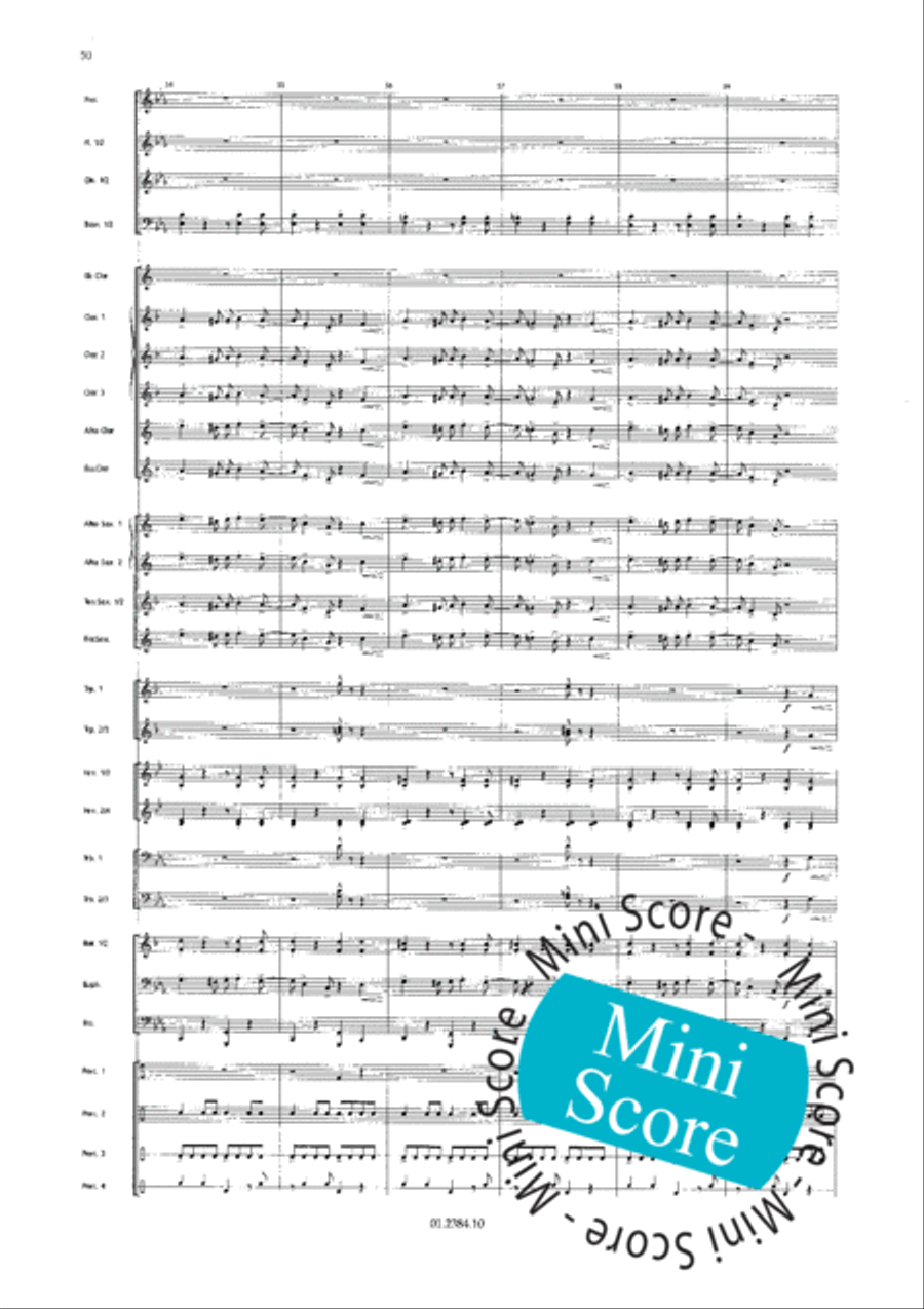 Os Passaros Do Brasil Concert Band scores gallery preview page 58