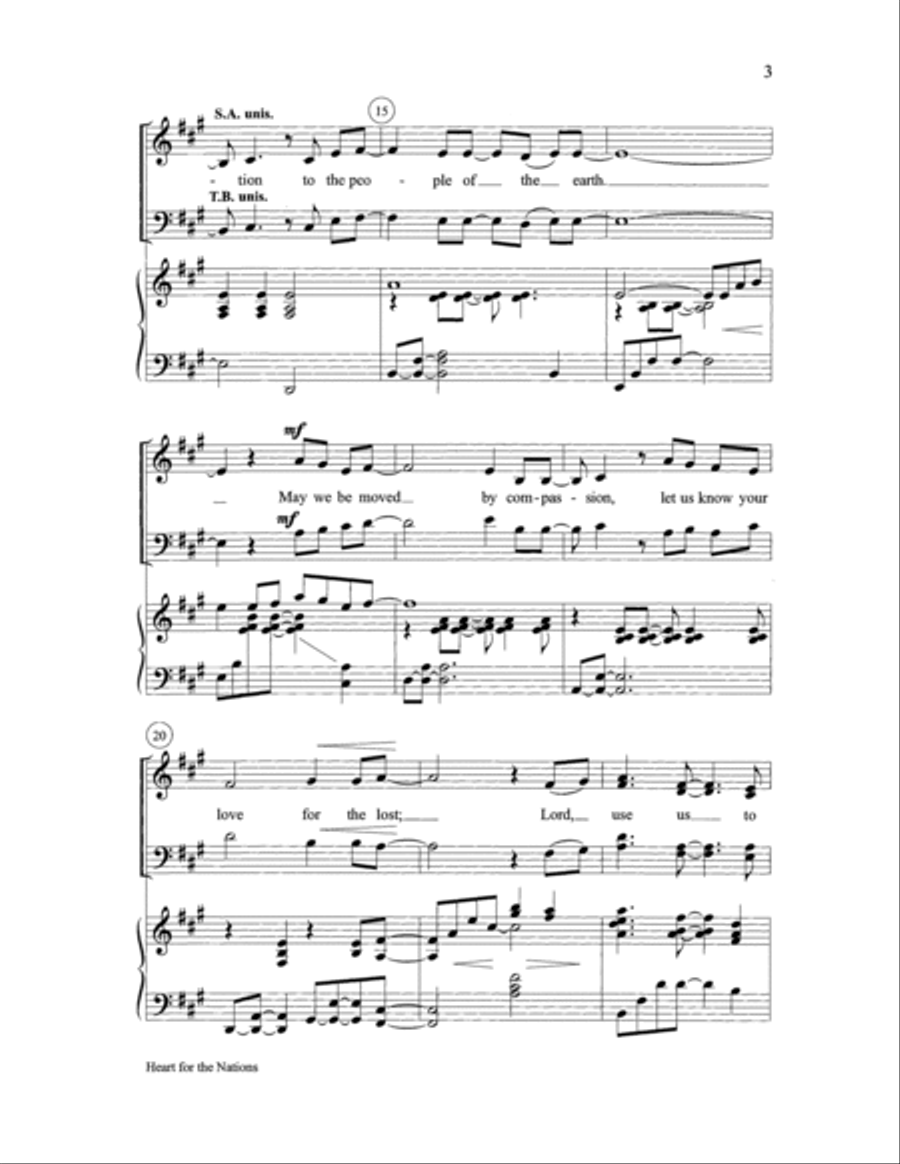 Heart for the Nations Heart for the Nations 4-Part scores gallery preview page 3