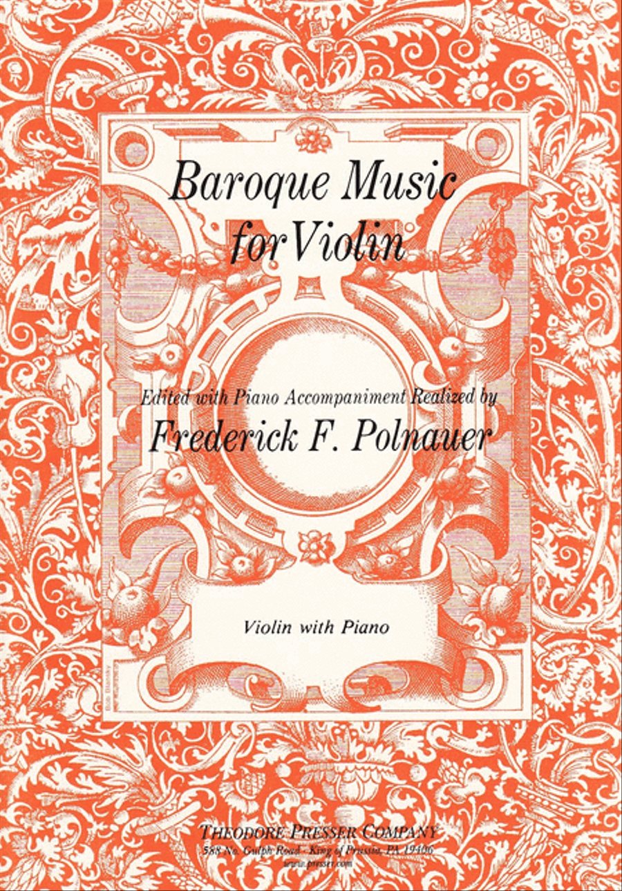 Baroque Music for Violin Chamber Music scores gallery preview page 1