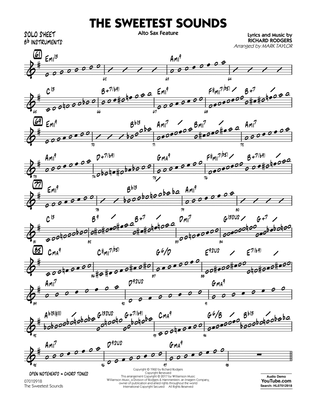 The Sweetest Sounds (Alto Sax Feature) - Bb Solo Sheet