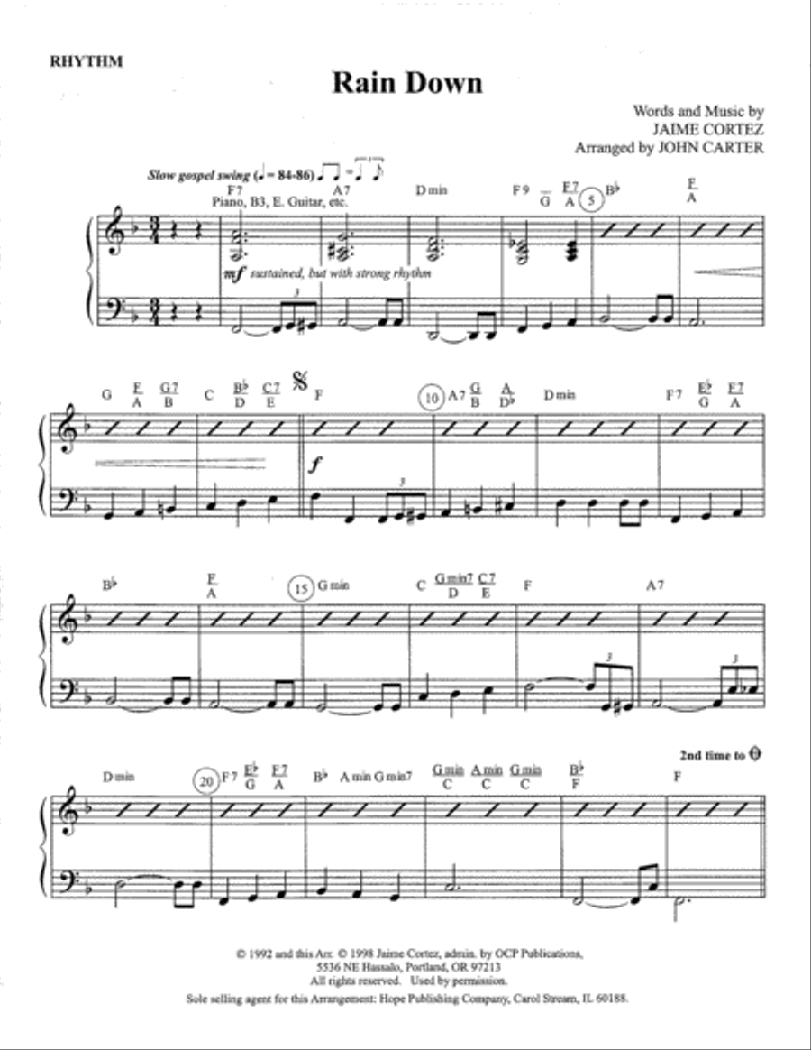 Rain Down Guitar scores gallery preview page 2