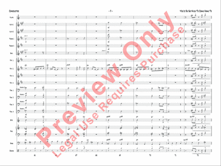 You'd Be So Nice to Come Home To Jazz Ensemble scores gallery preview page 12