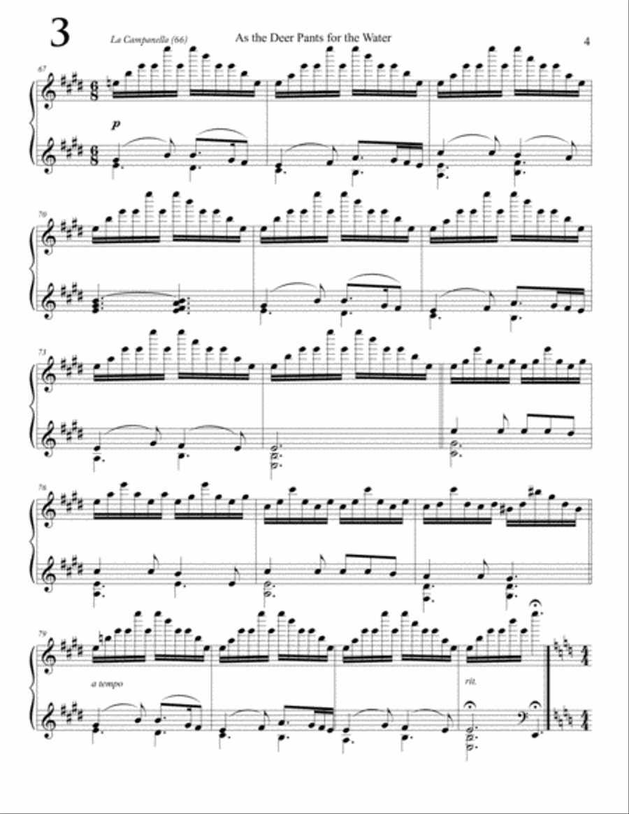 As The Deer Pants For The Water Piano Solo scores gallery preview page 4