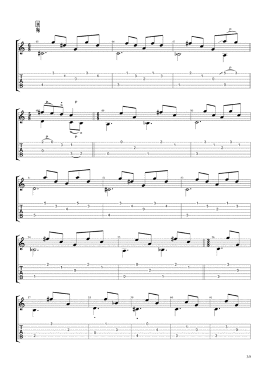 The Ettrick Cycle: I. Ettrickery Classical Guitar scores gallery preview page 3