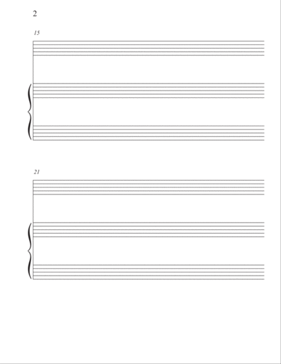 Solo Instrument plus Piano Staff Paper Piano Method scores gallery preview page 2