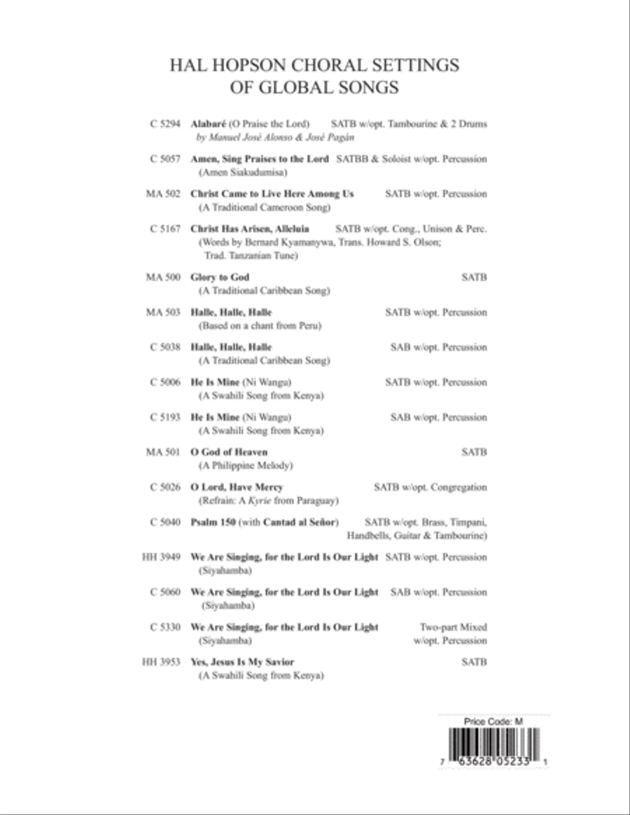 Halle, Halle, Halle Halle, Halle, Halle Choir scores gallery preview page 12